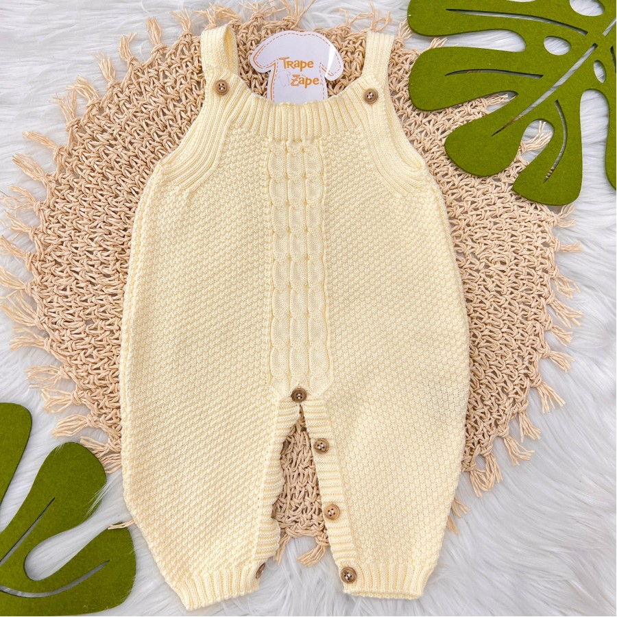 Jardineira de Linha Pipoca - Amarelo